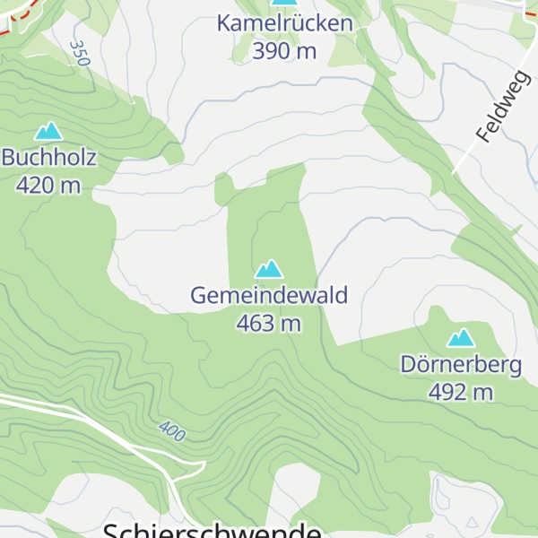 Map of Gemeindewald