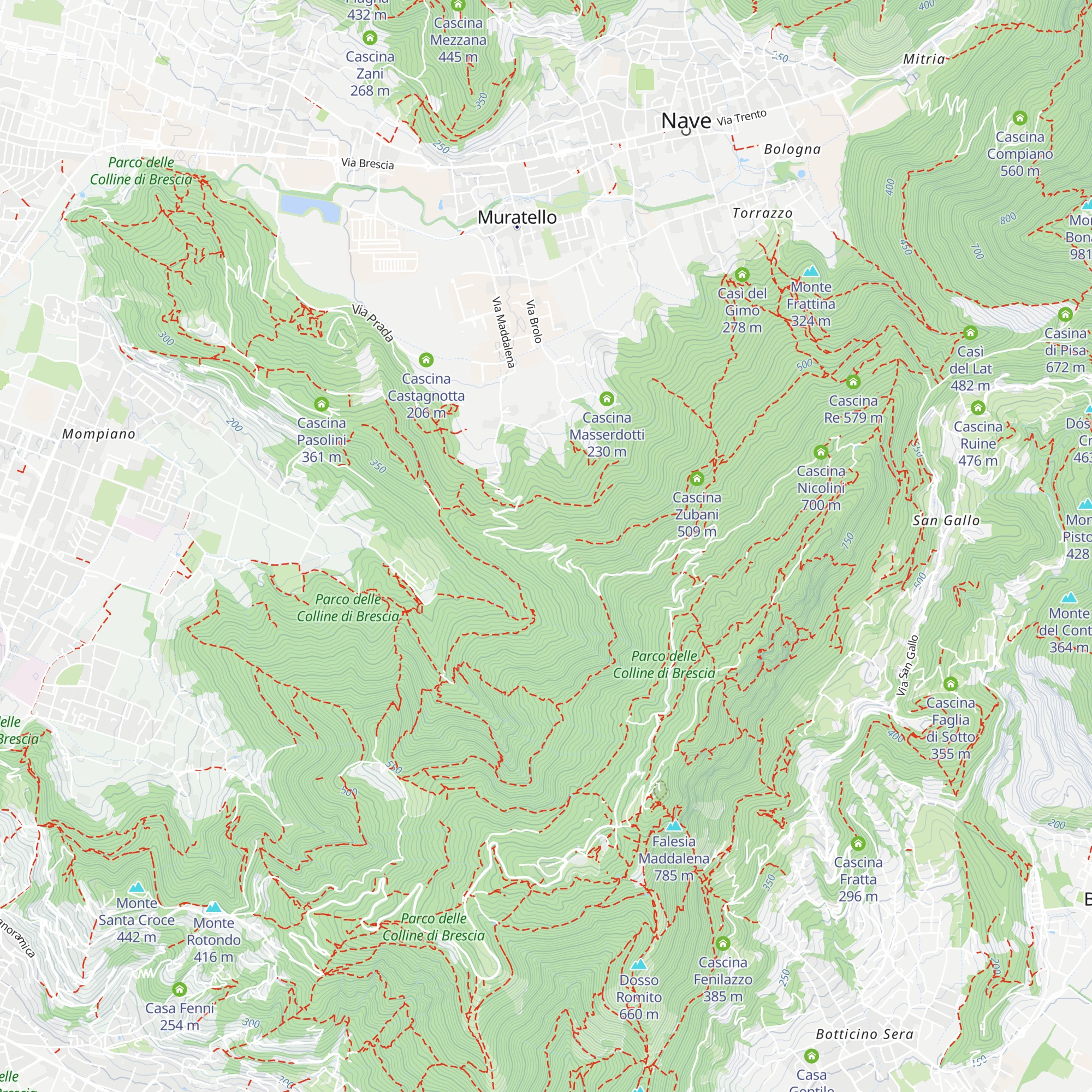Cascina Rivadossi map