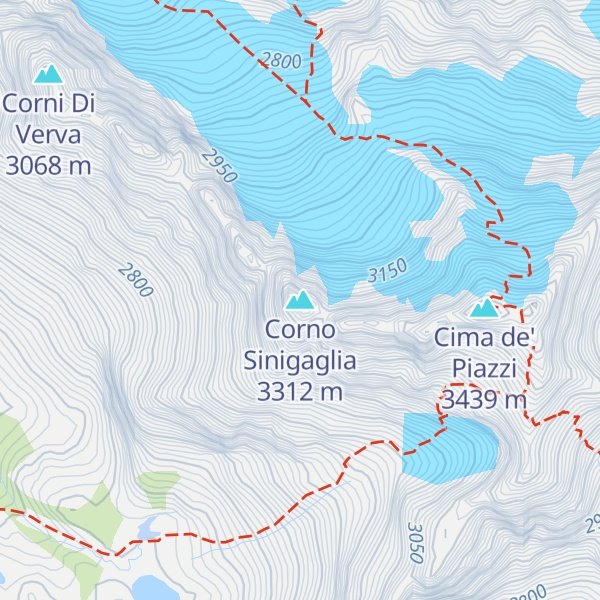 Map of Corno Sinigaglia