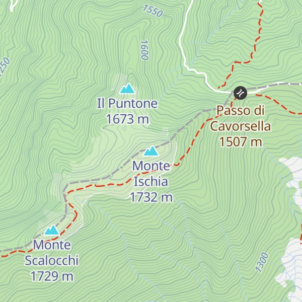Map of Monte Ischia