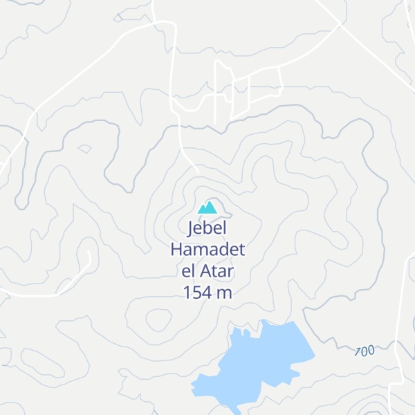 Map of Jebel Hamadet el Atar