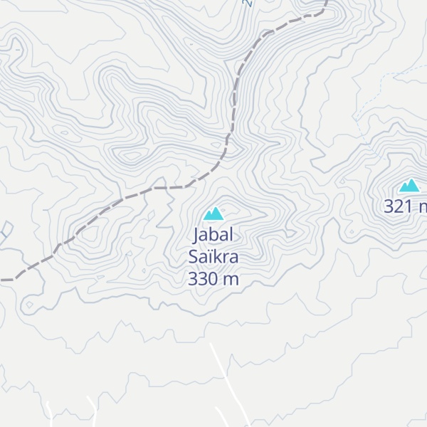 Map of Jabal Saïkra