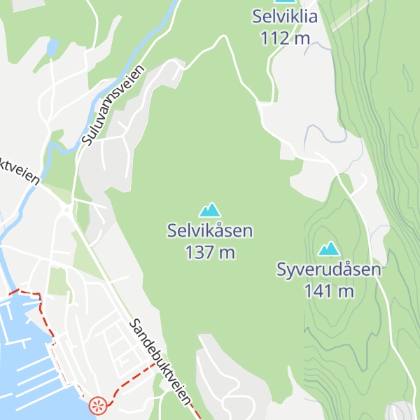 Map of Selvikåsen