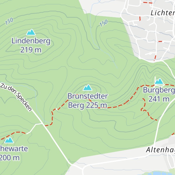 Map of Brunstedter Berg