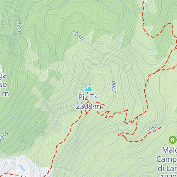 Map of Piz Tri
