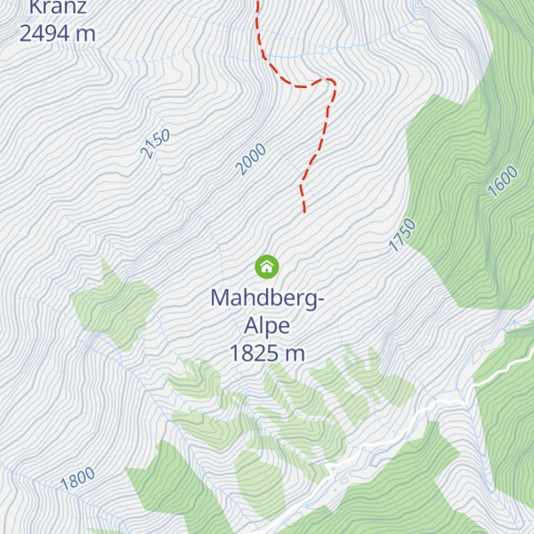 Map of Mahdberg-Alpe