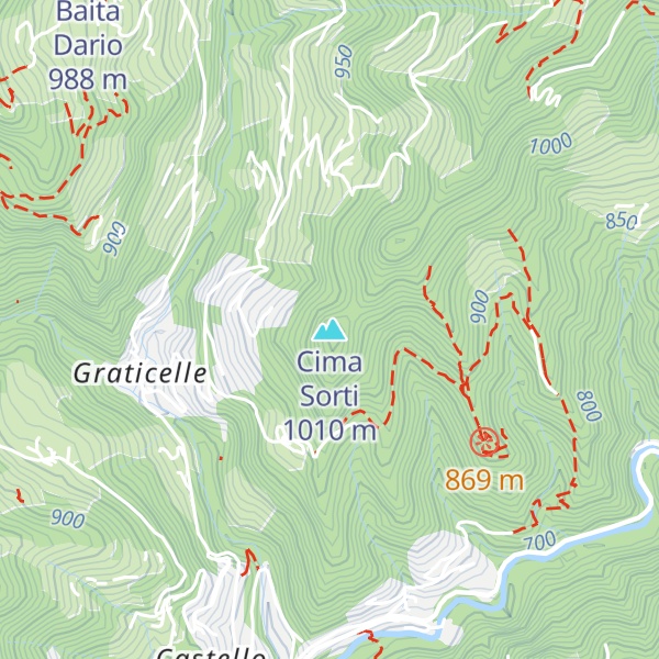 Map of Cima Sorti