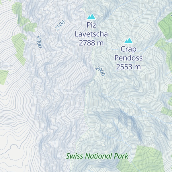 Map of Piz Clemgia
