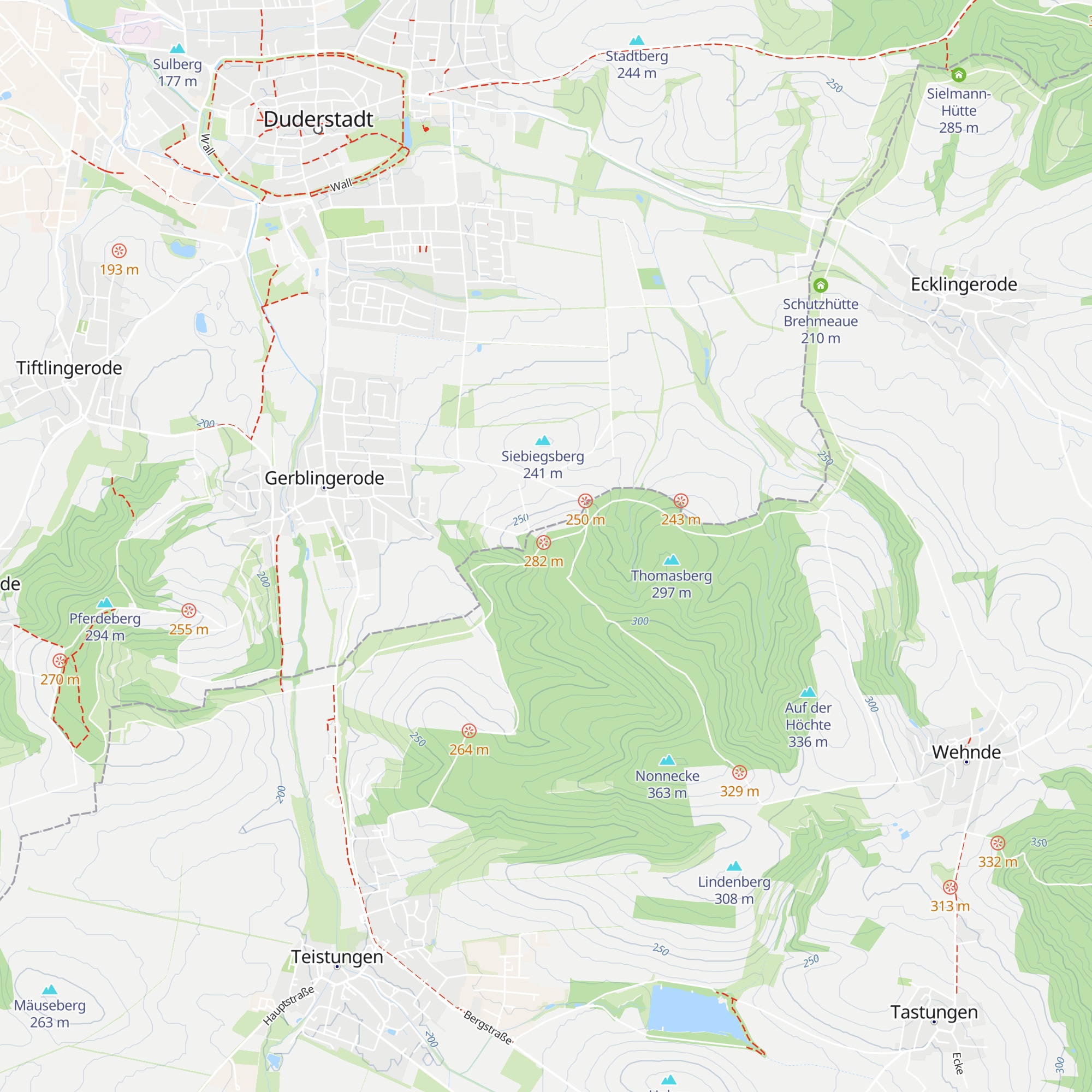 Schutzhütte Lindenberg map