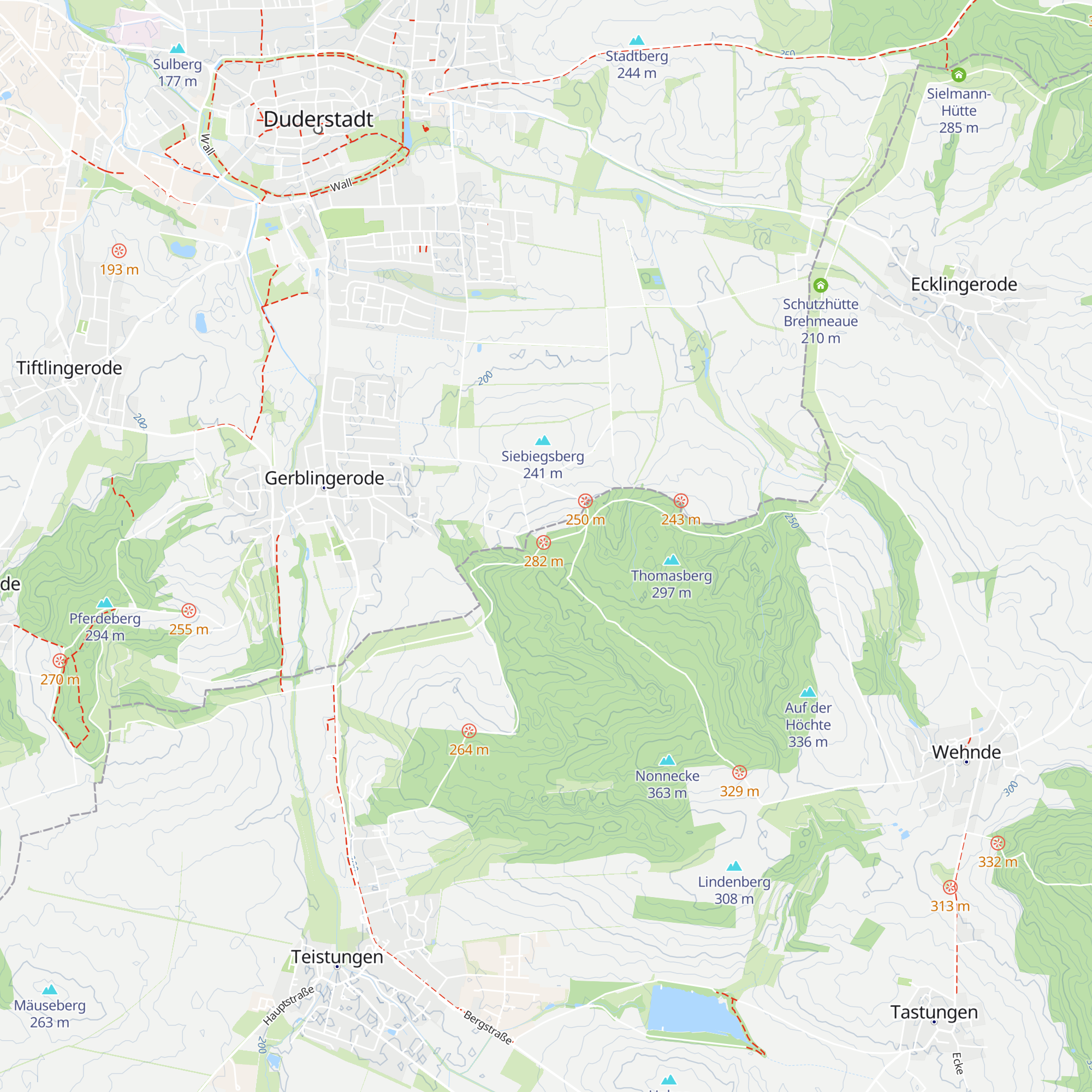 Schutzhütte Lindenberg map
