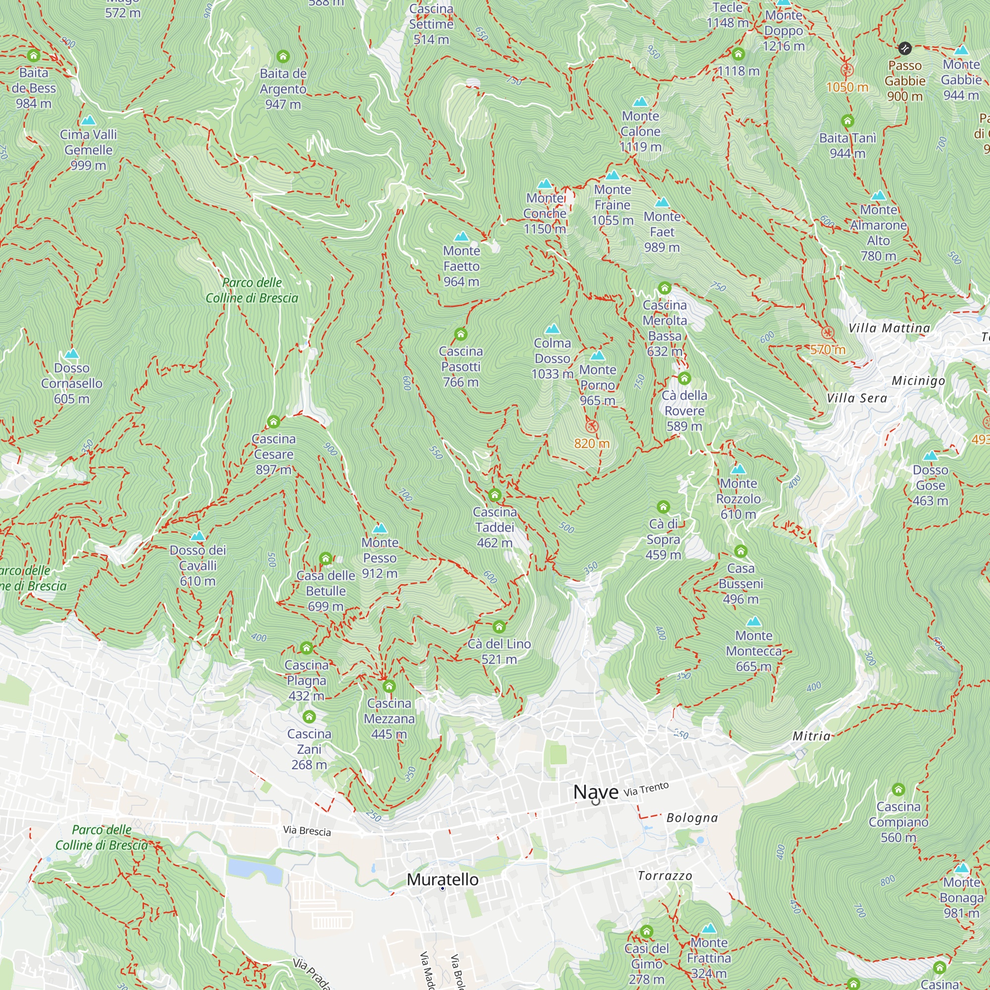 Cascina Taddei map