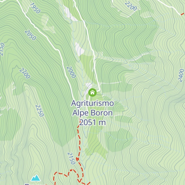 Map of Agriturismo Alpe Boron