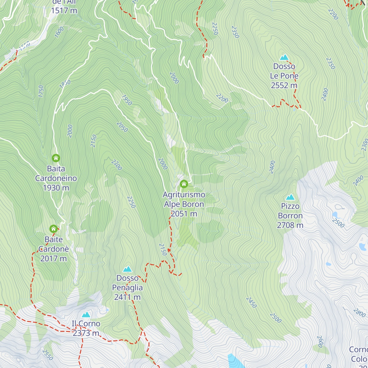 Agriturismo Alpe Boron map