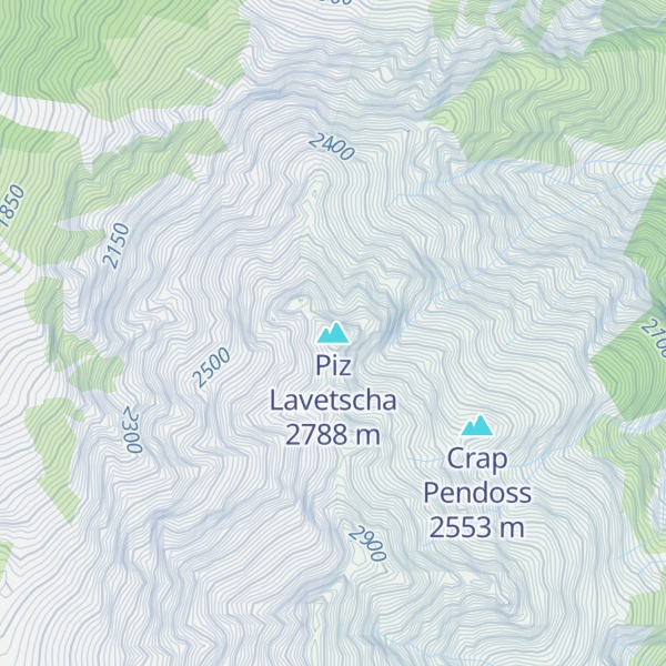 Map of Piz Lavetscha