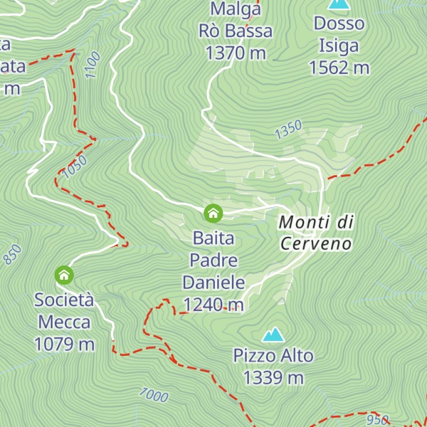 Map of Baita Padre Daniele
