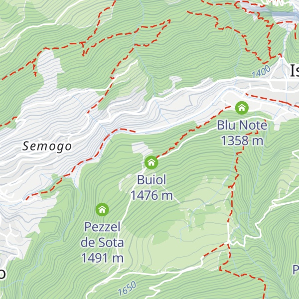 Map of Pezzel del Maestro