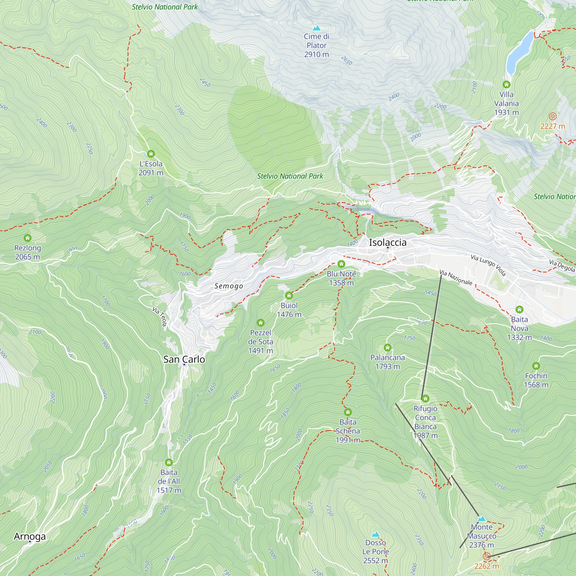 Pezzel del Maestro map