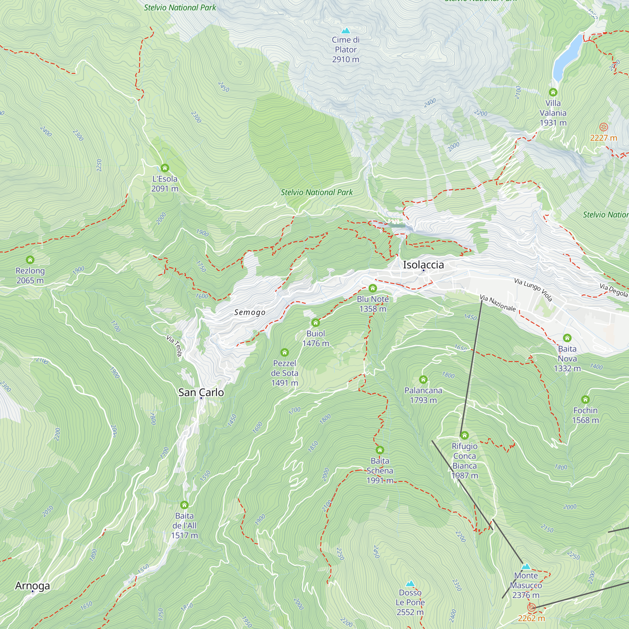 Pezzel del Maestro map