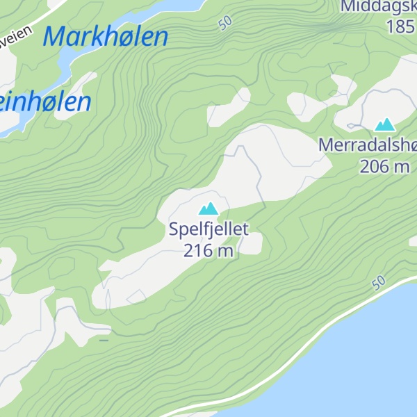 Map of Spelfjellet