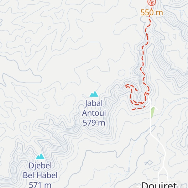 Map of Jabal Antoui