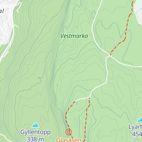 Map of Oppsalåsen