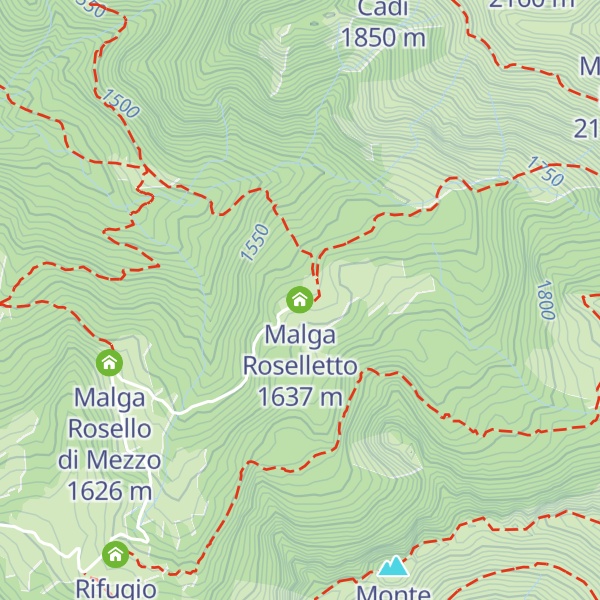Map of Malga Roselletto