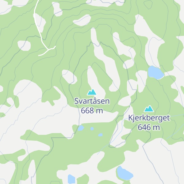 Map of Svartåsen