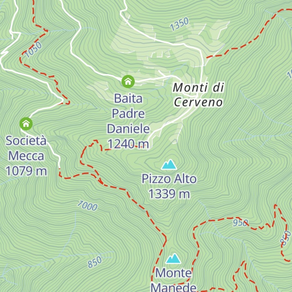 Map of Cà Bergoi