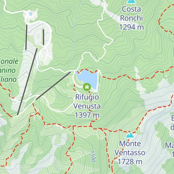 Map of Rifugio Venusta