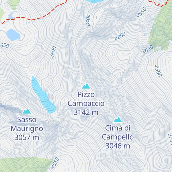 Map of Pizzo Campaccio