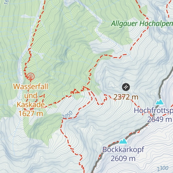 Map of Waltenbergerhaus