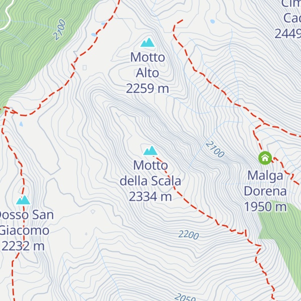 Map of Motto della Scala