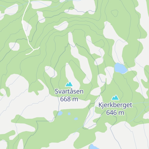 Map of Svartåskjølen