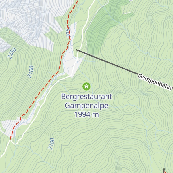 Map of Bergrestaurant Gampenalpe