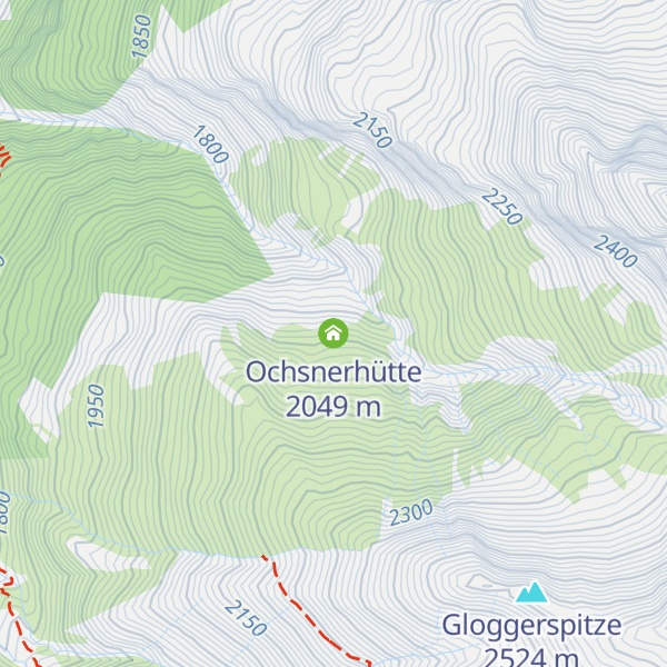 Map of Ochsnerhütte
