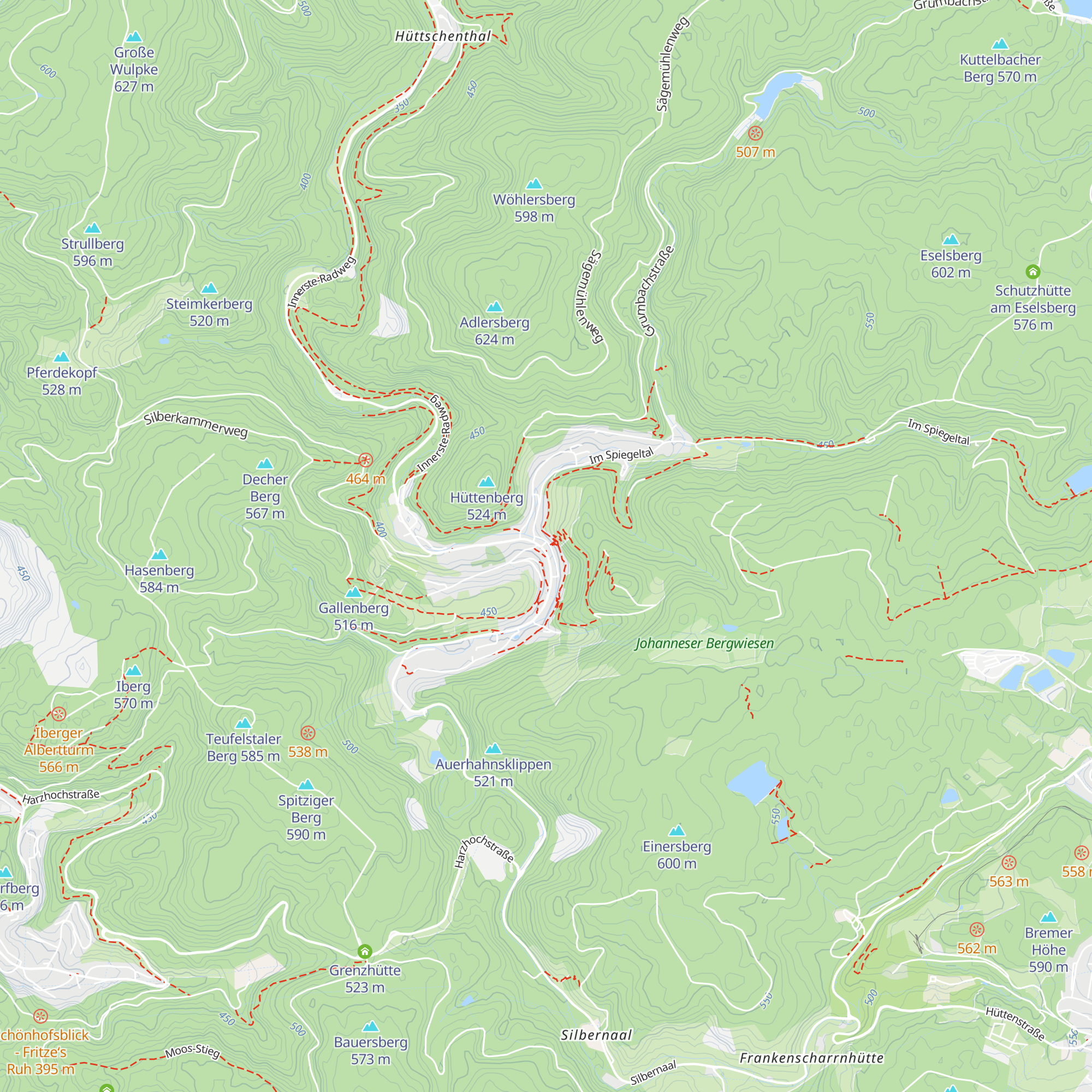 Tourist-Information Wildemann map