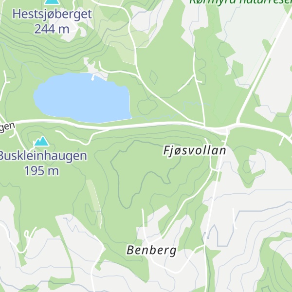 Map of Benbergåsen
