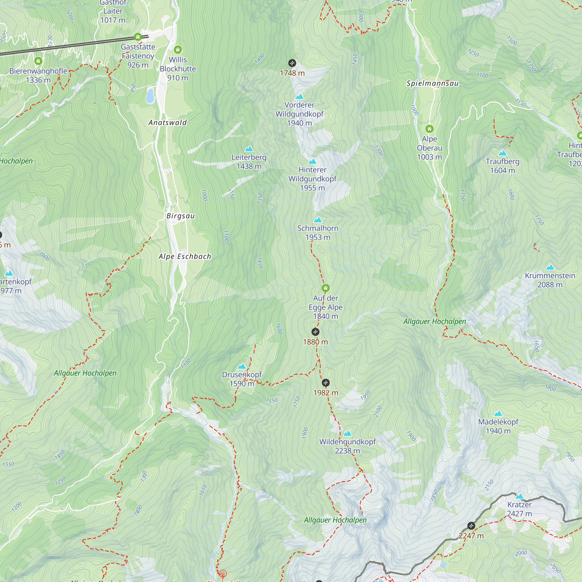 Vordere Einödsbergalpe map