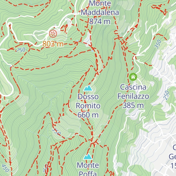 Map of Dosso Romito