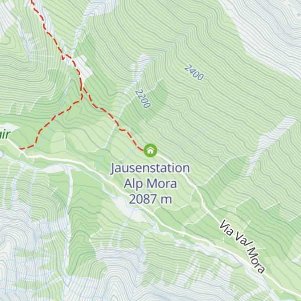 Map of Jausenstation Alp Mora