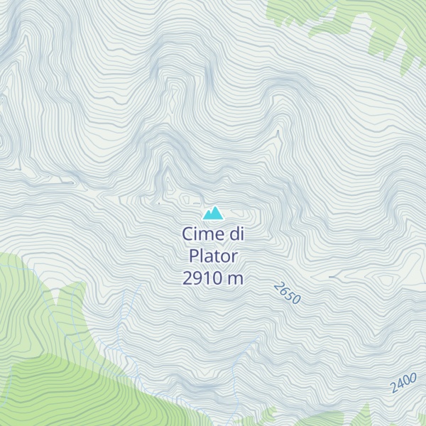 Map of Cime di Plator
