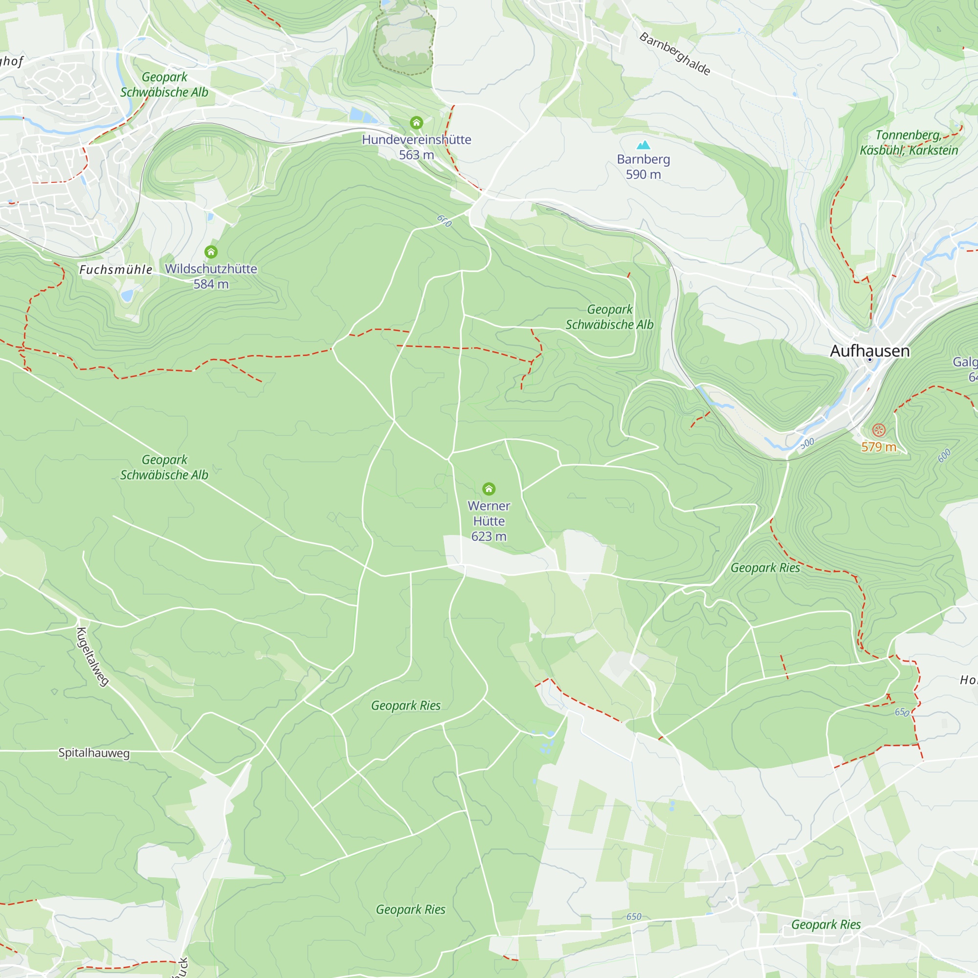 Werner Hütte map
