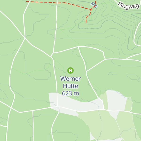 Map of Werner Hütte