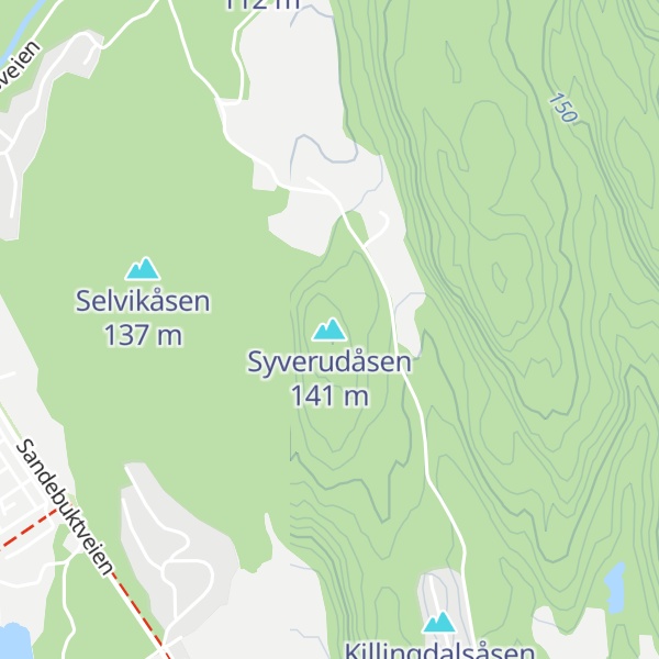 Map of Syverudåsen