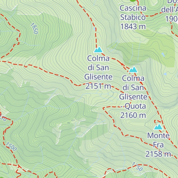 Map of Bivacco Fop di Cadì