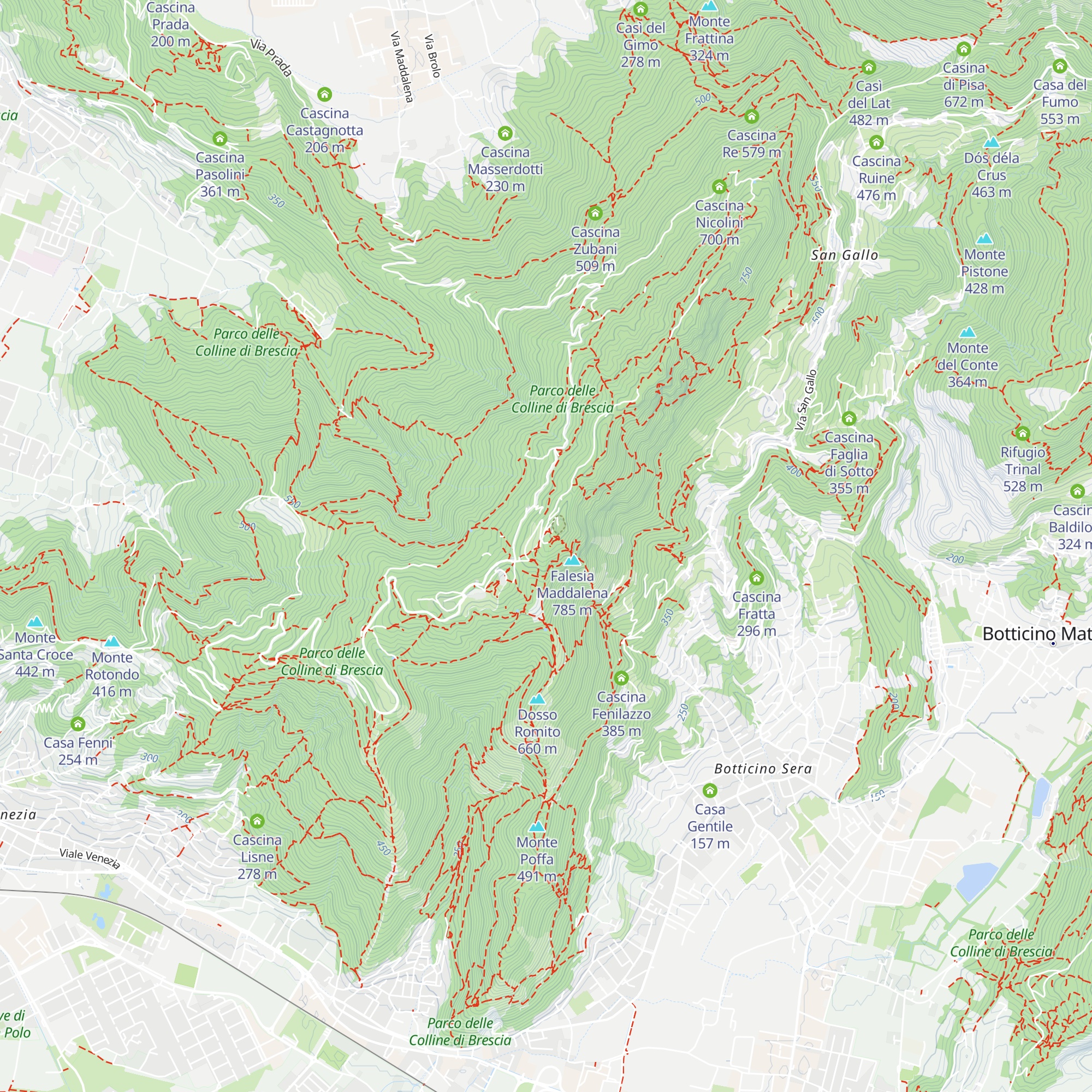 Ex Rifugio Monte Maddalena map