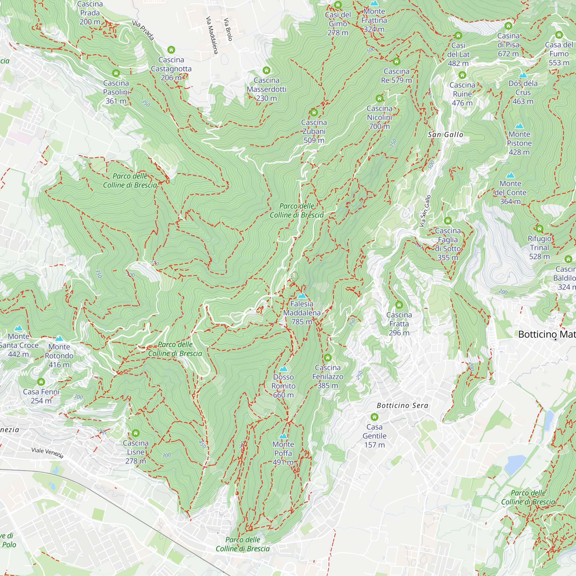 Ex Rifugio Monte Maddalena map