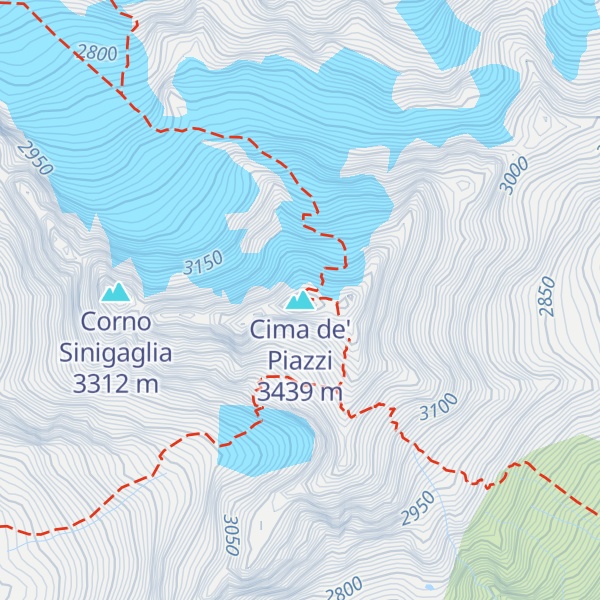 Map of Cima de' Piazzi