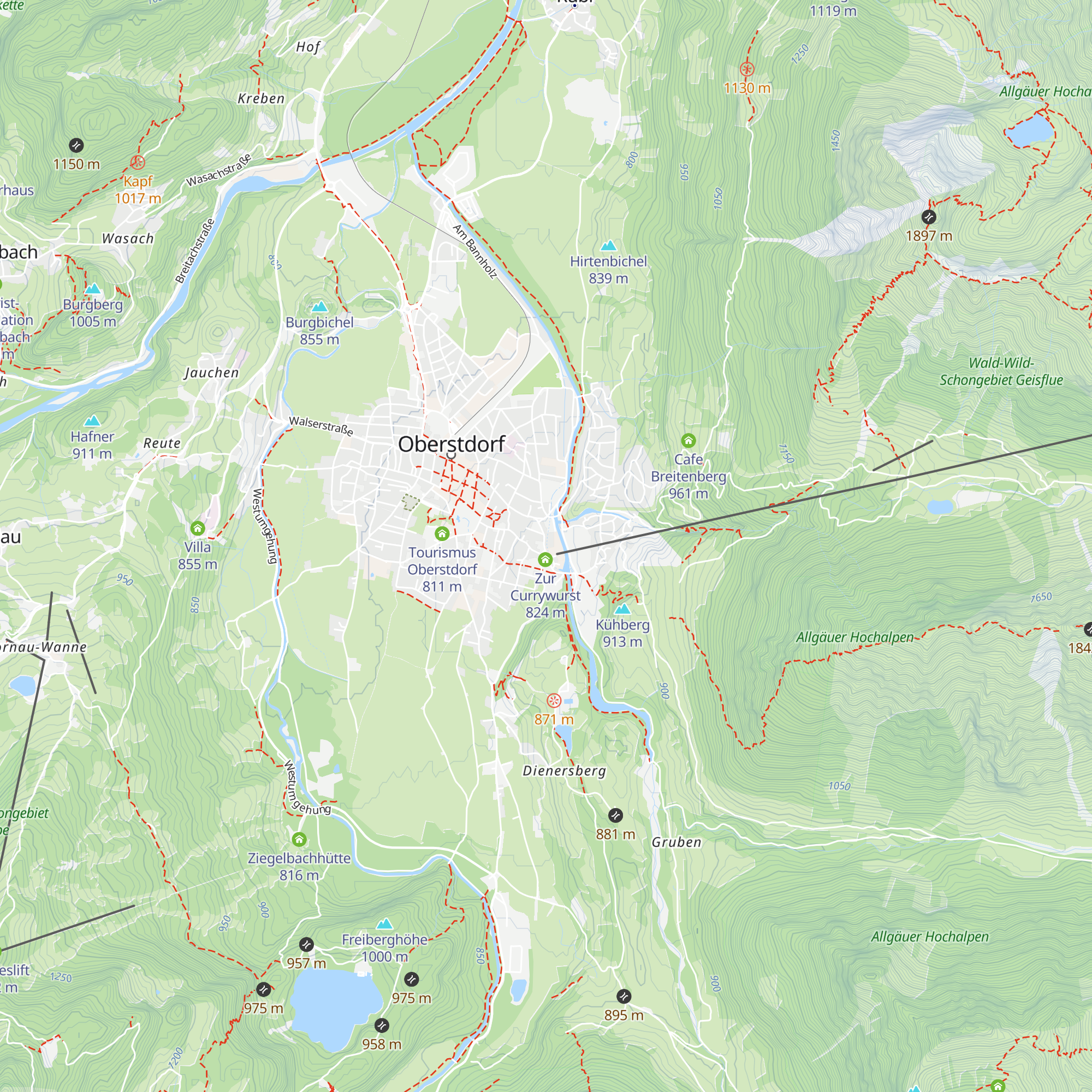 Bergblick map