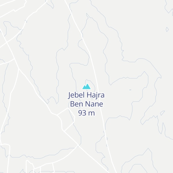 Map of Jebel Hajra Ben Nane